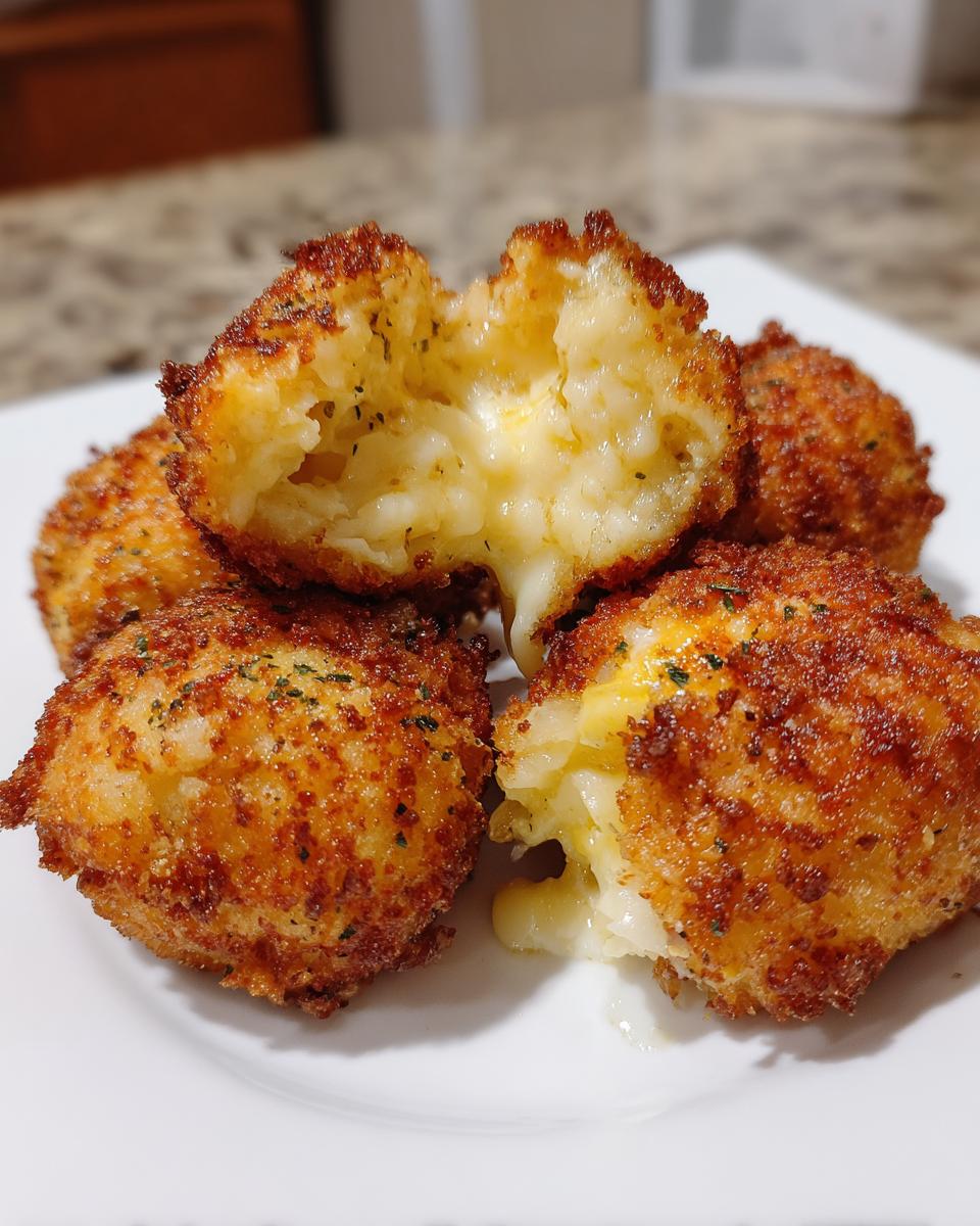 Air Fryer Cheesy Mashed Potato Balls - detail 1