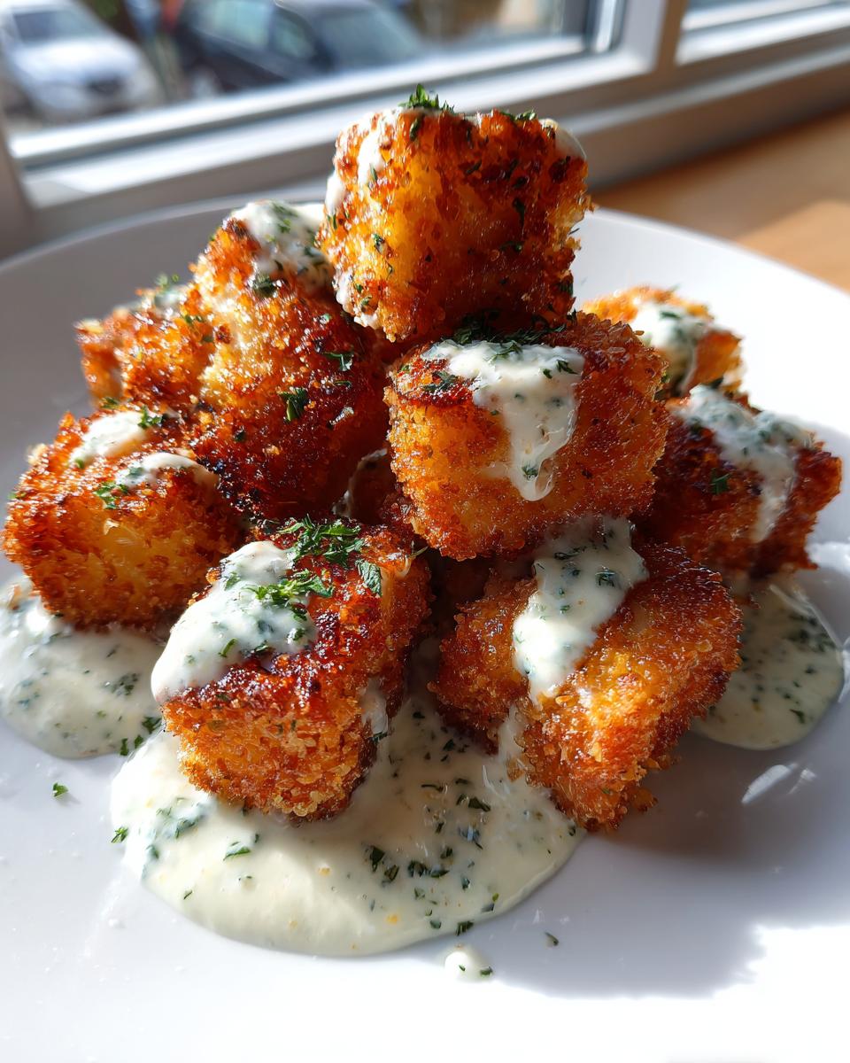 Air Fryer Salmon Bites with Garlic Cream Sauce - detail 3