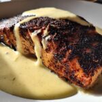 Blackened Salmon with Creamy Dijon Sauce