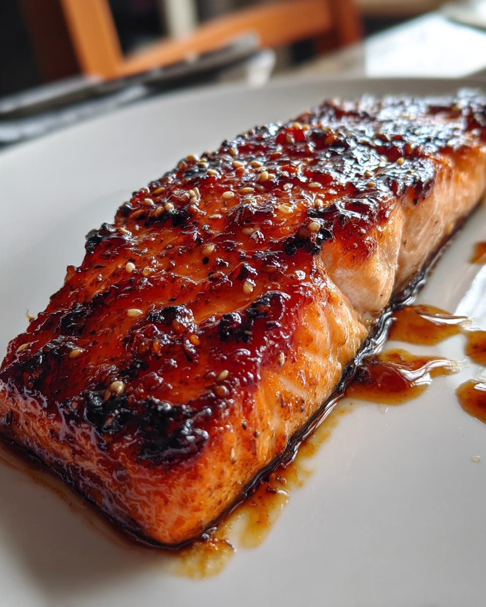 Brown Sugar Soy Glazed Salmon - detail 1