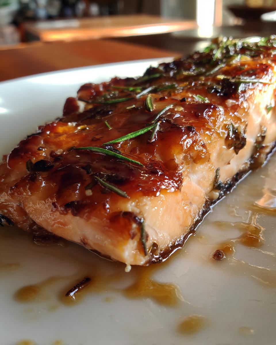 Brown Sugar Soy Glazed Salmon - detail 2
