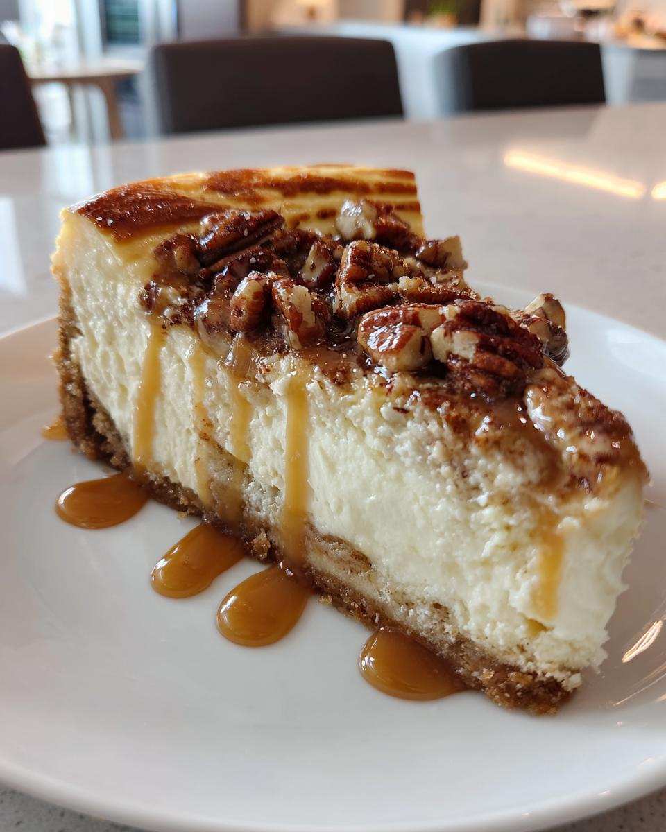 Caramel Pecan Cheesecake - detail 3