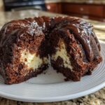 Cheesecake Filled Chocolate Bundt Cake