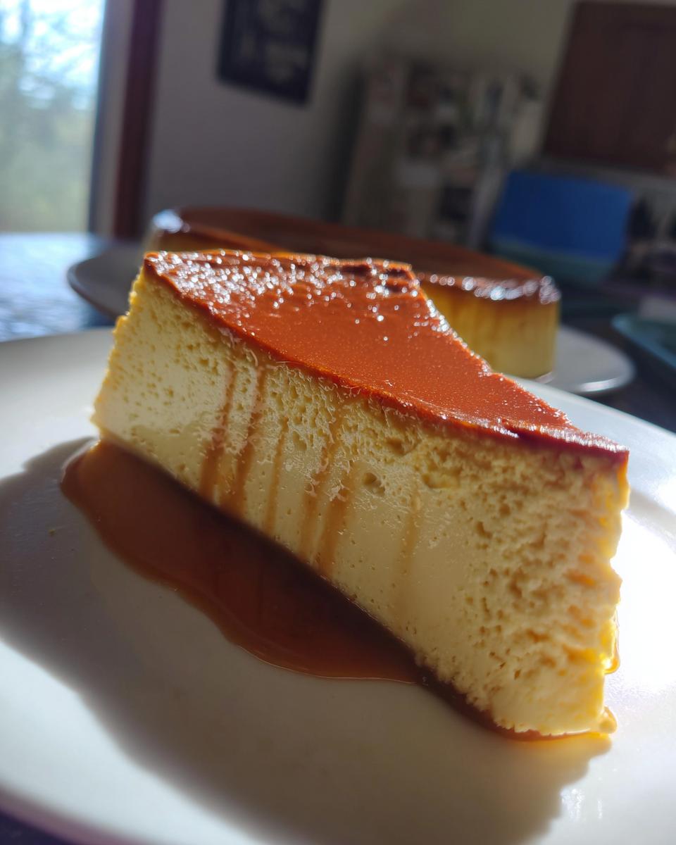 Cheesecake Flan - detail 1
