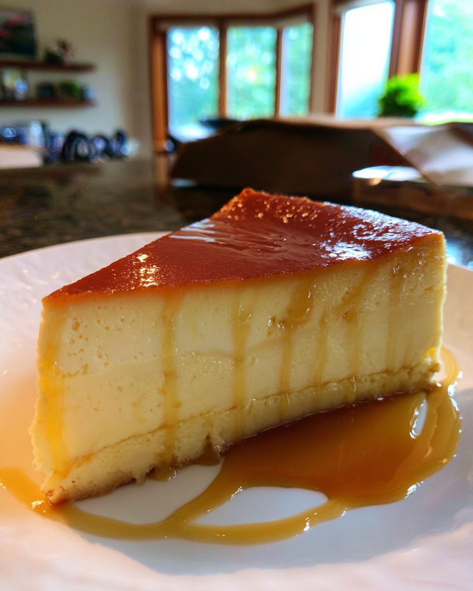 Cheesecake Flan - detail 2