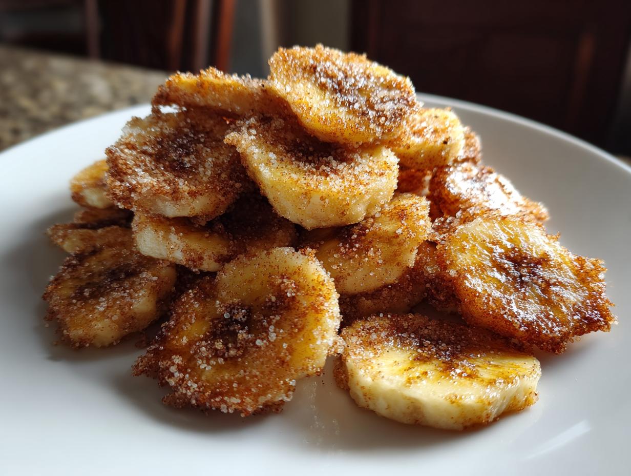 Irresistible 20-Minute Cinnamon-Sugar Air Fryer Banana Chips