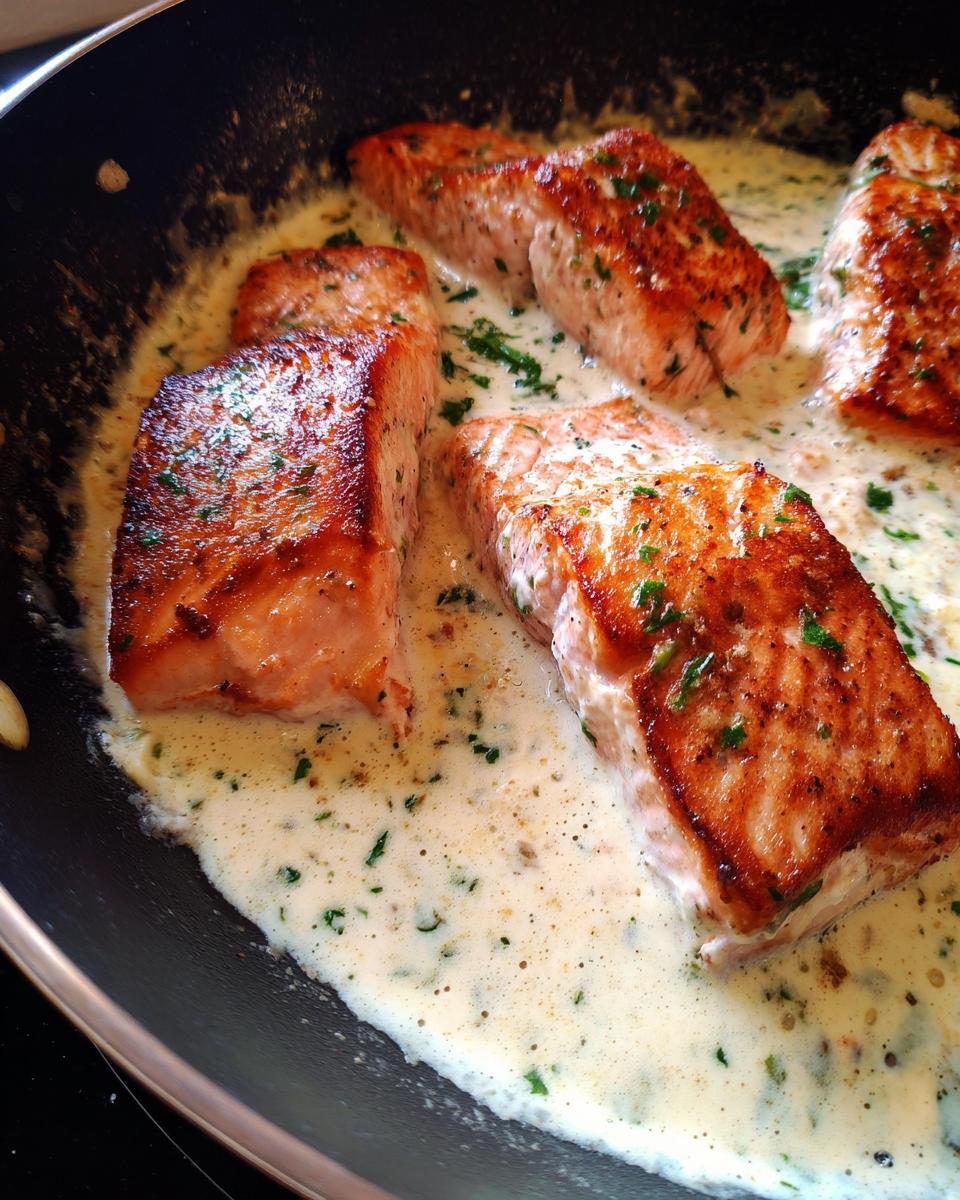 Creamy Garlic Parmesan Salmon - detail 1