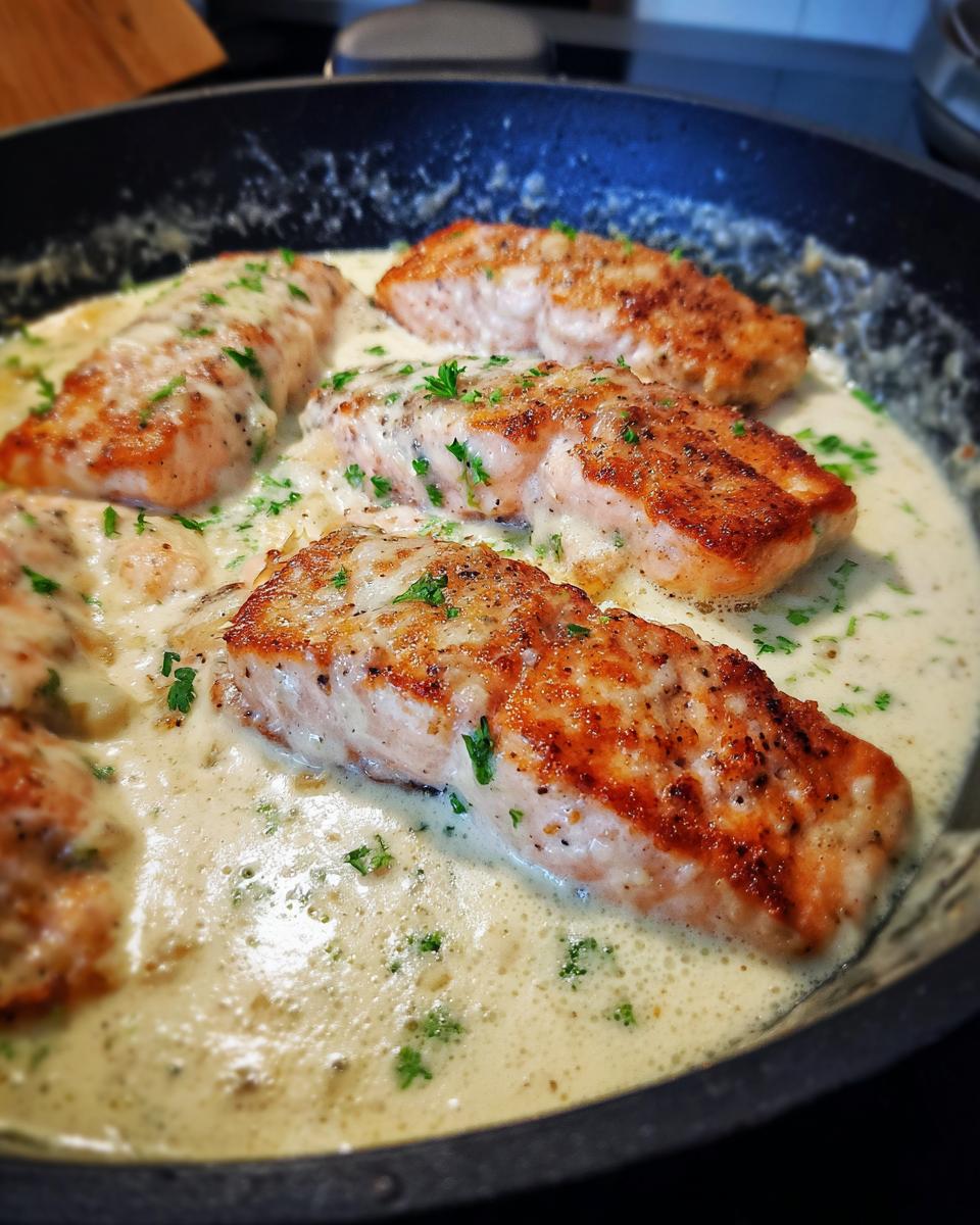 Creamy Garlic Parmesan Salmon - detail 2