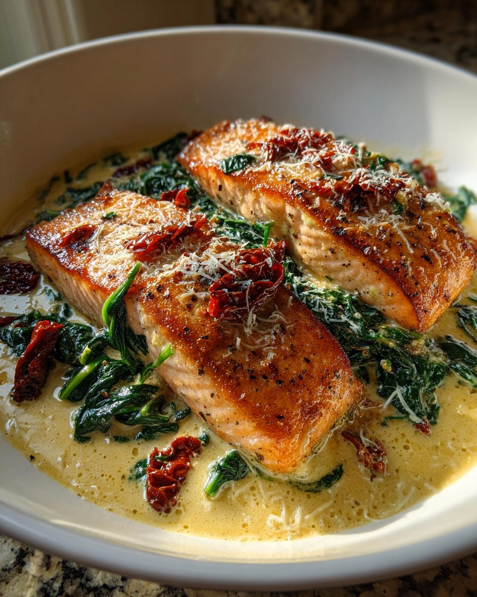 Creamy Tuscan Salmon (30 Minute Dinner!) - detail 4