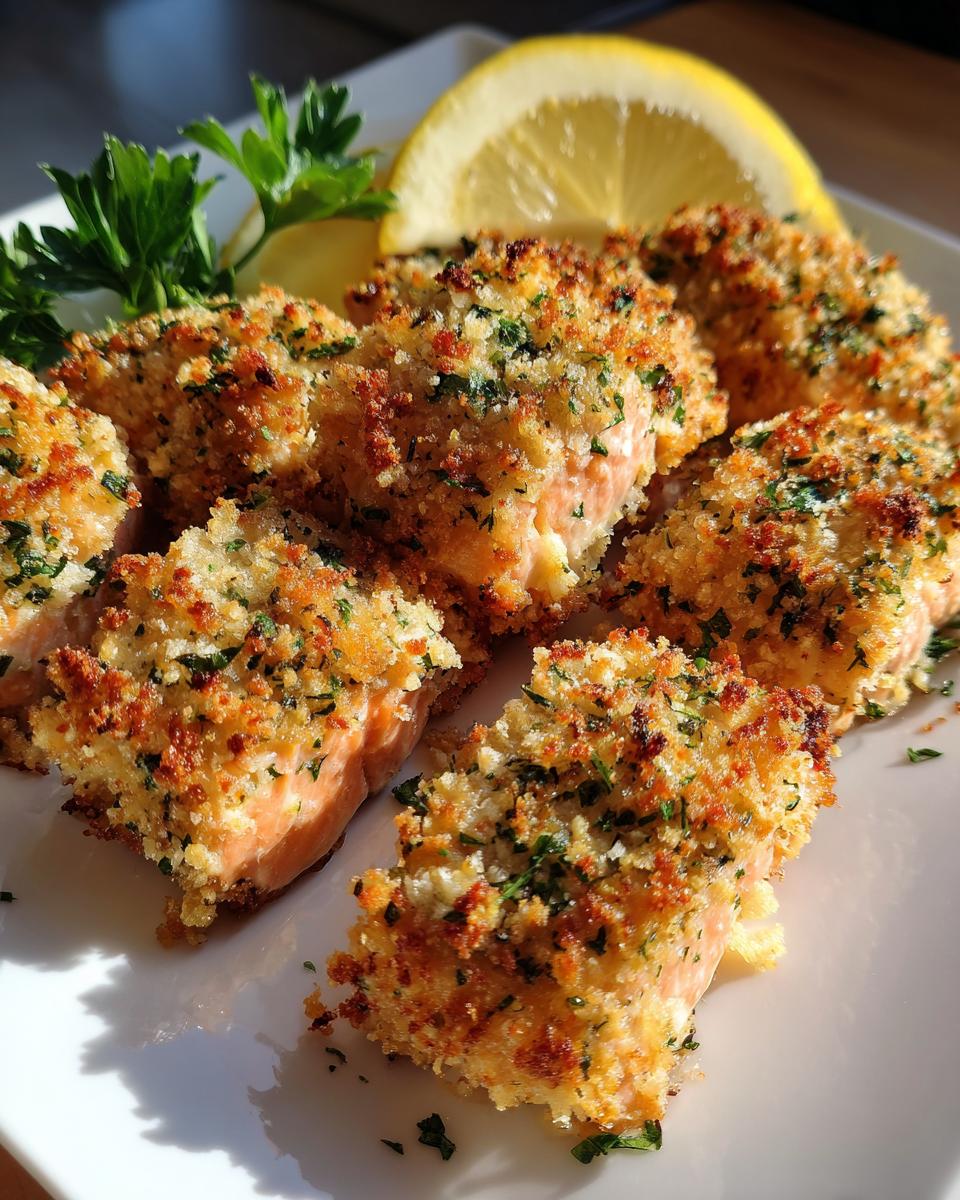 Crispy Garlic Parmesan Salmon Bites - detail 3