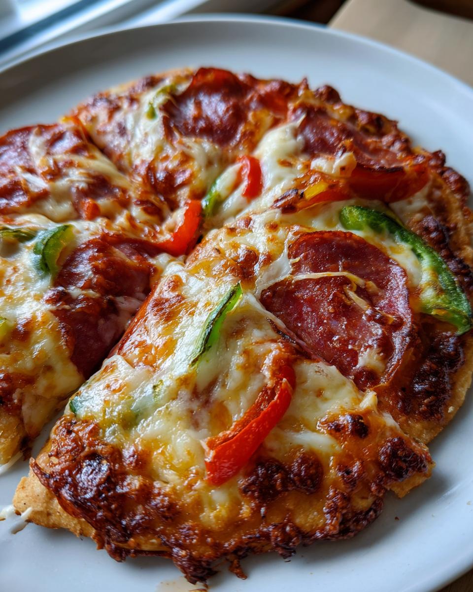 Easy 5 Minute Air Fryer Tortilla Pizza - detail 2