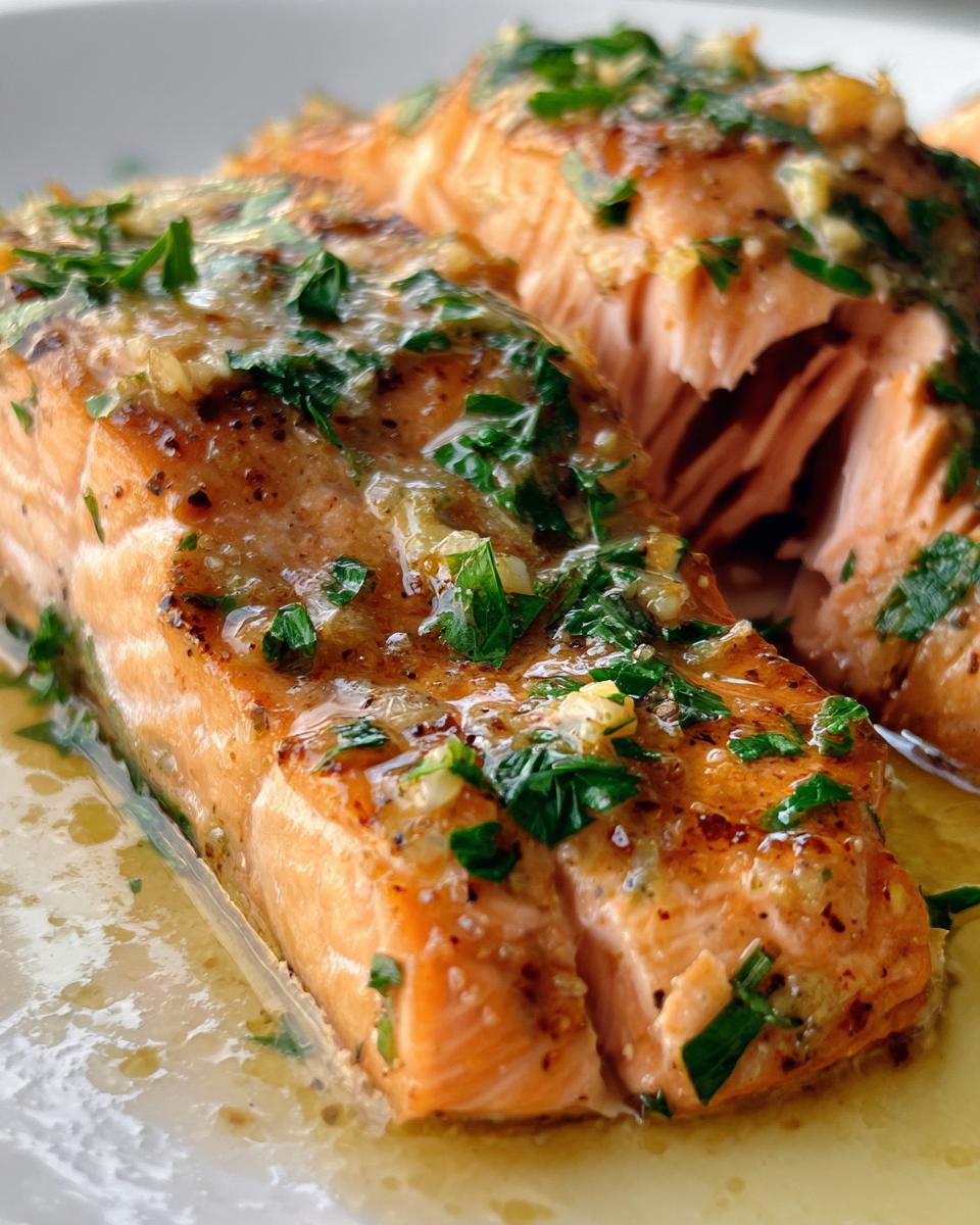 Garlic Butter Baked Salmon - detail 1
