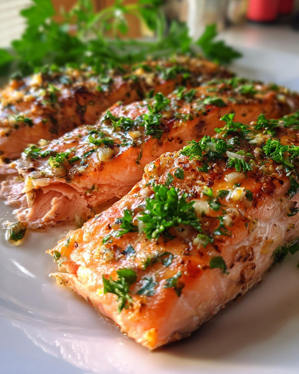 Garlic Butter Baked Salmon - detail 2