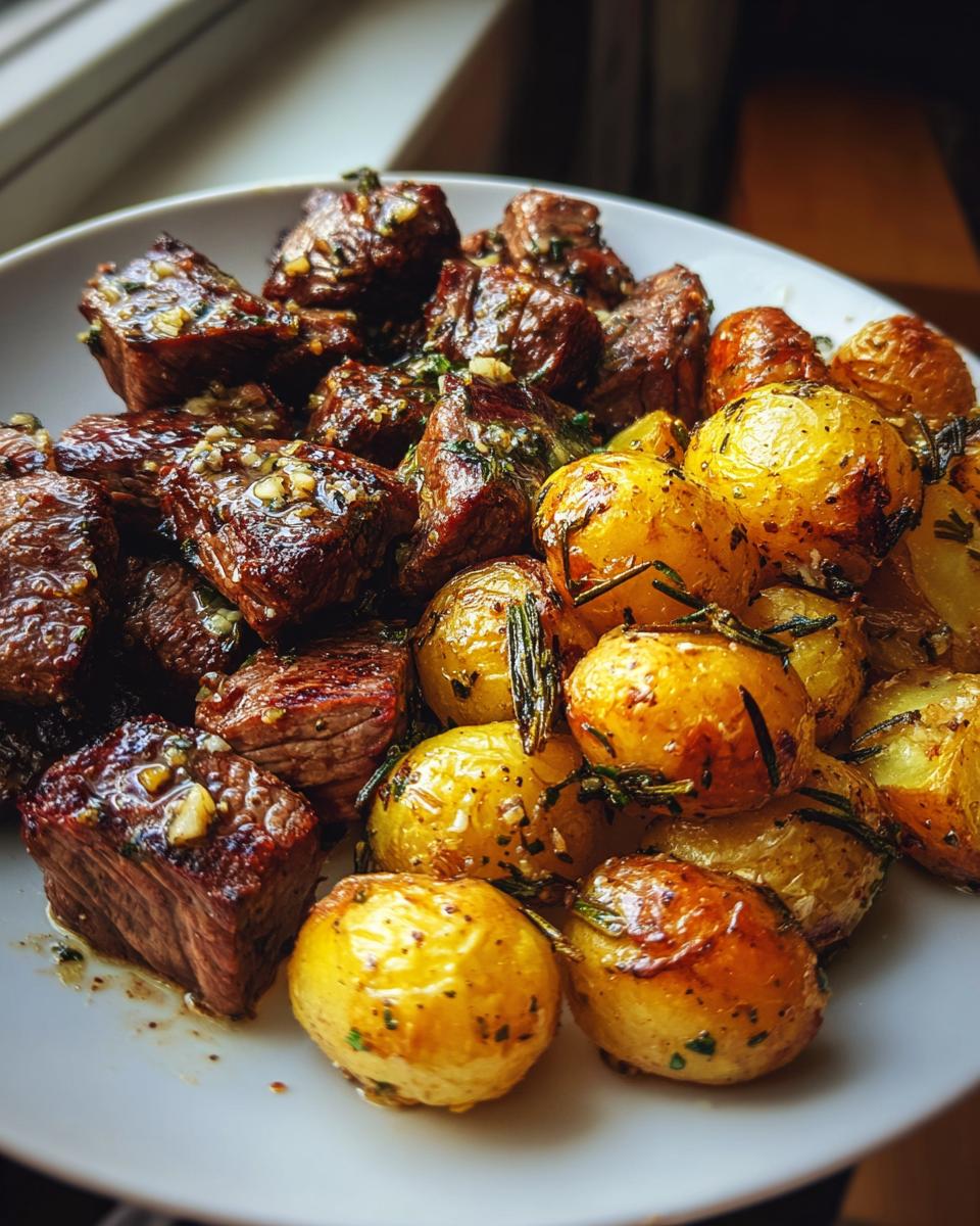 Garlic Butter Steak Bites and Potatoes - detail 3