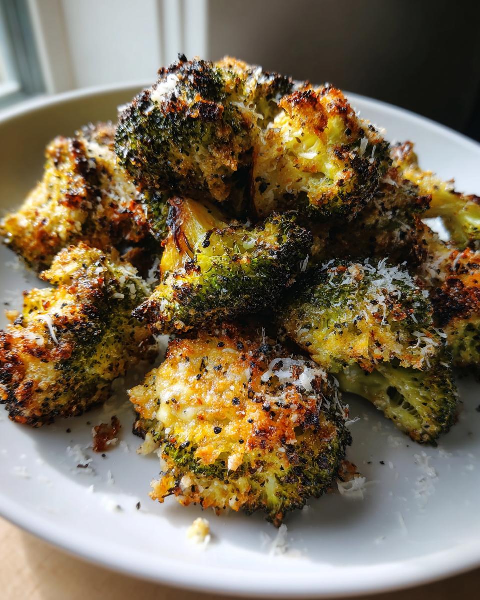 Garlic Parmesan Broccoli Bites in Air Fryer - detail 1