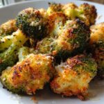 Garlic Parmesan Broccoli Bites in Air Fryer