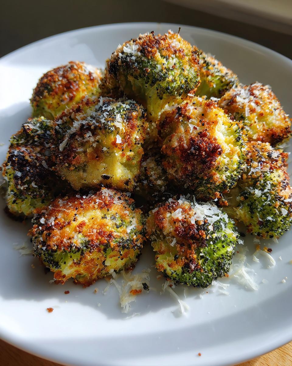 Garlic Parmesan Broccoli Bites in Air Fryer - detail 2