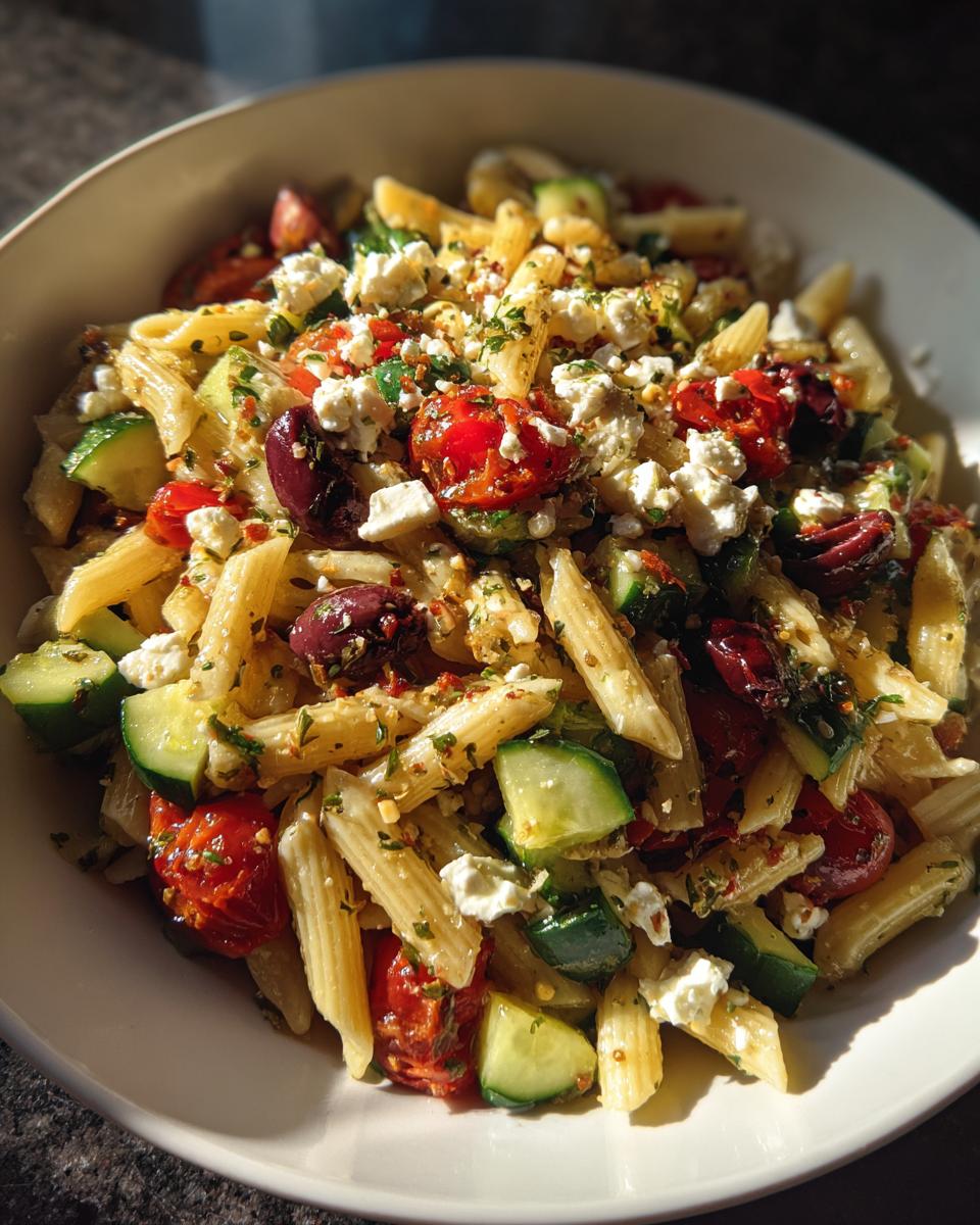 Gluten Free Greek Pasta Salad - detail 2