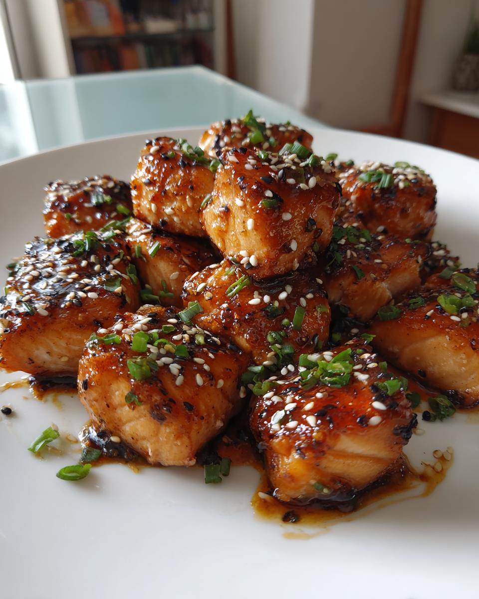 Honey Garlic Salmon Bites - detail 2