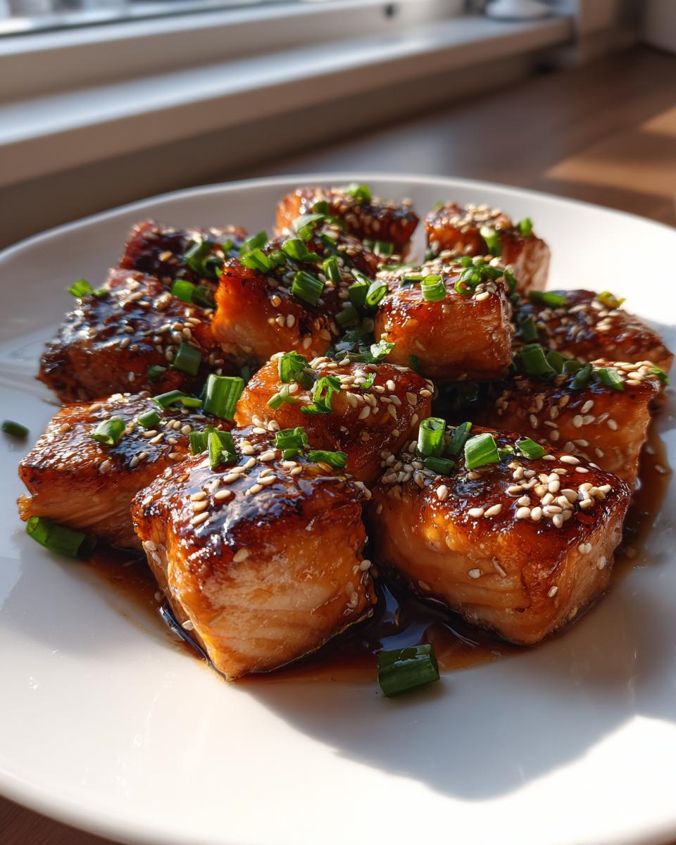 Honey Garlic Salmon Bites - detail 3
