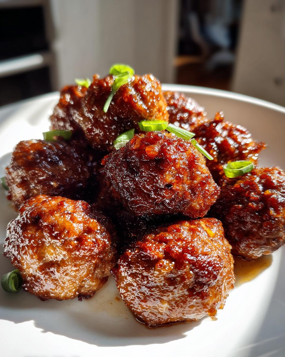 Honey Ginger Asian Meatballs - detail 2
