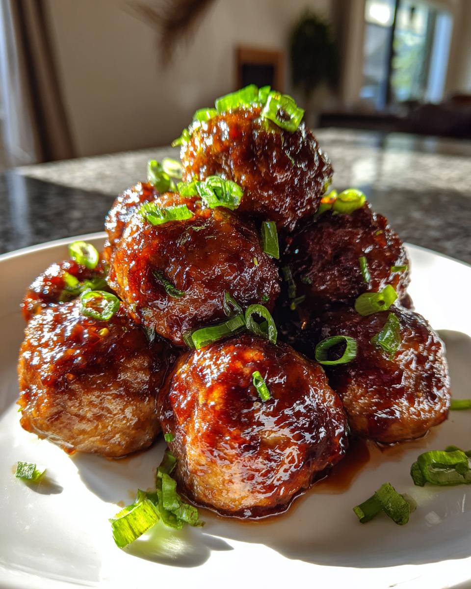 Honey Ginger Asian Meatballs - detail 3
