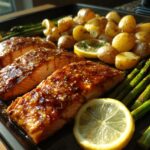 Honey Mustard Salmon Sheet Pan Dinner