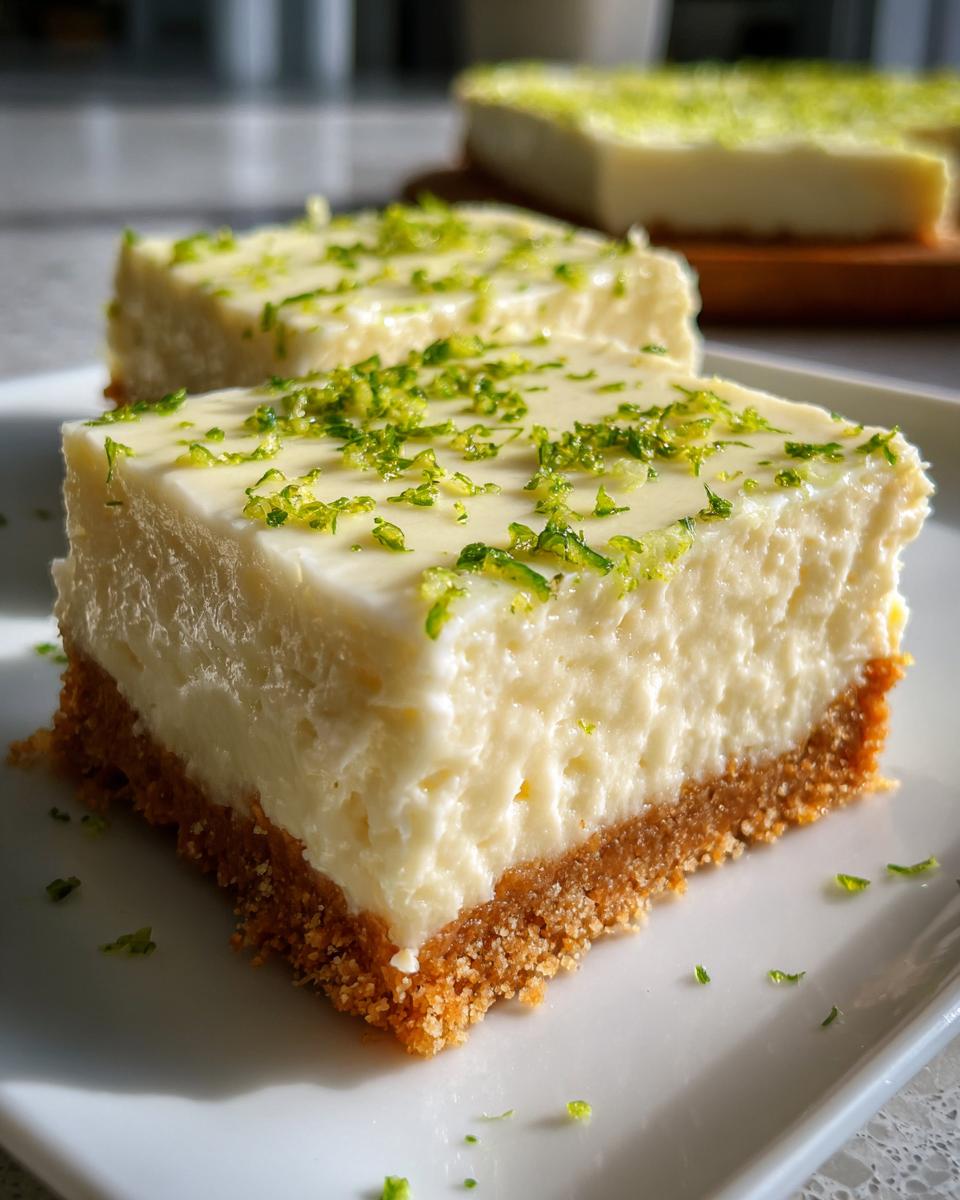 Key Lime Cheesecake Bars - detail 2