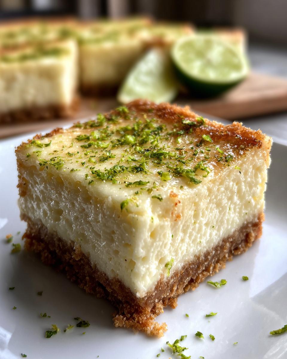 Key Lime Cheesecake Bars - detail 3