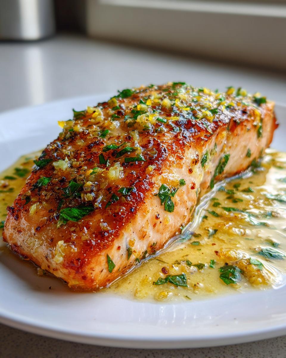 Lemon Garlic Butter Salmon - detail 2