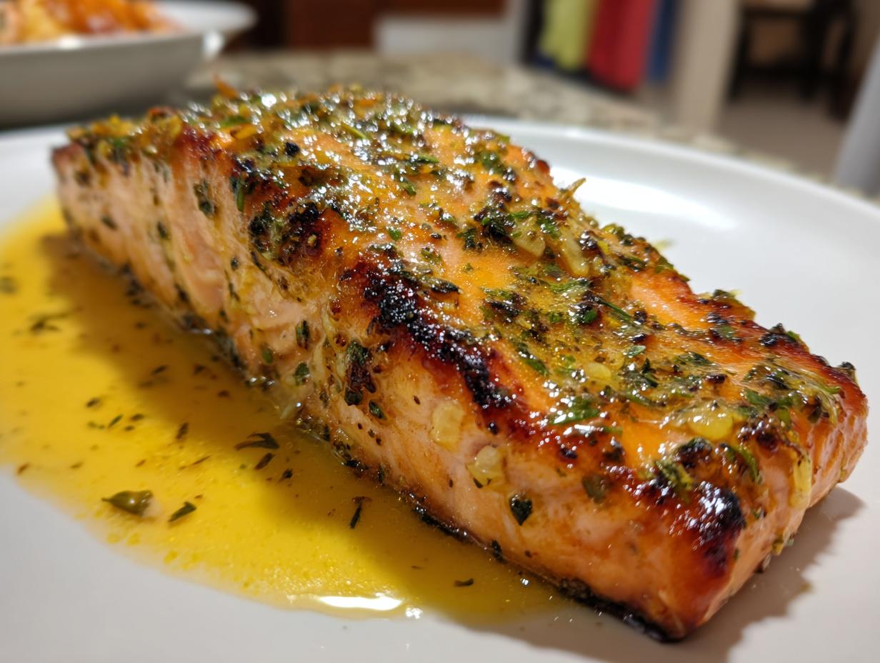 15-Minute Lemon Garlic Butter Salmon Recipe – Mouthwatering!