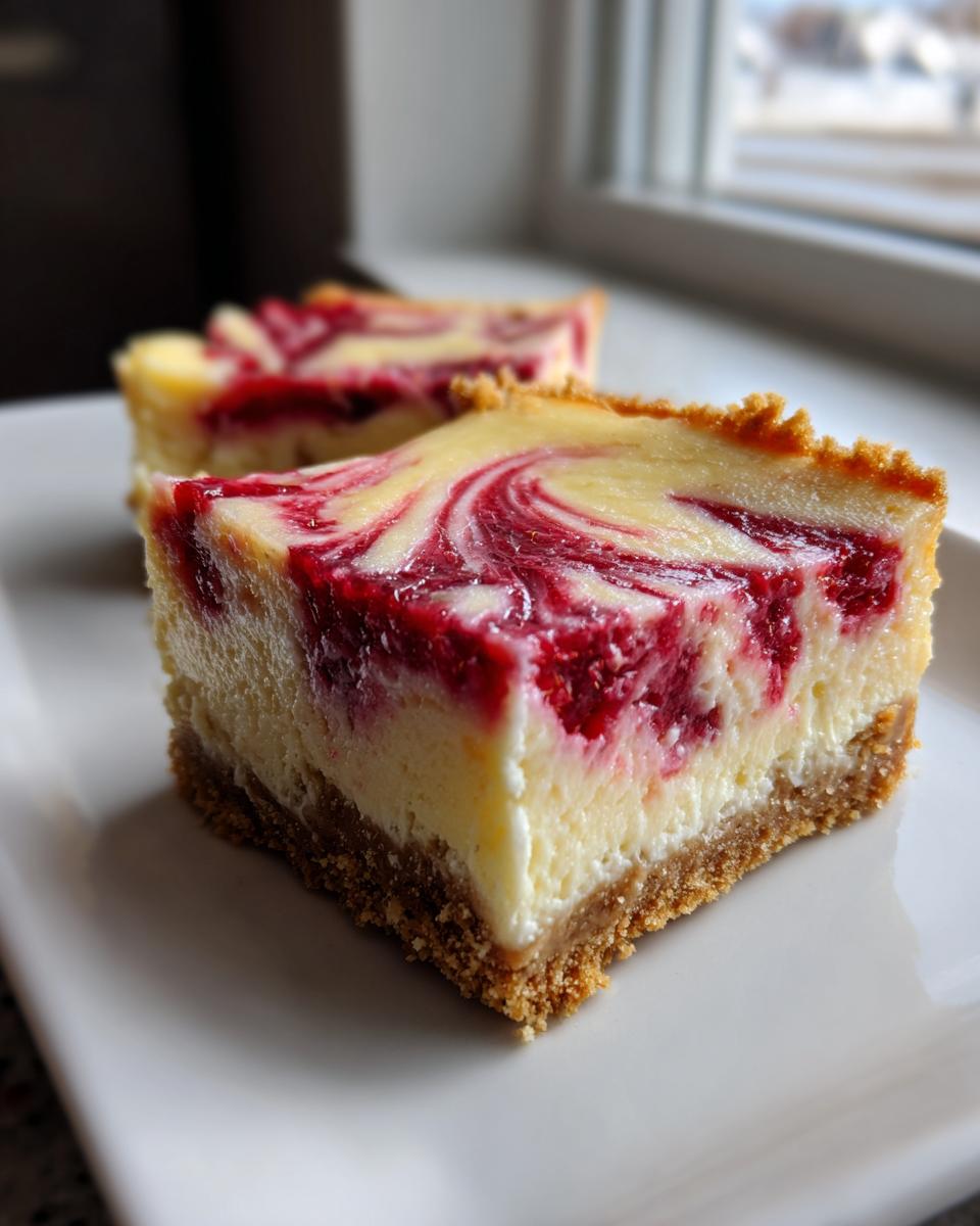 Lemon Raspberry Cheesecake Bars - detail 4