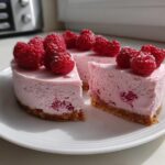 Luxurious Pink Velvet Raspberry Cheesecake