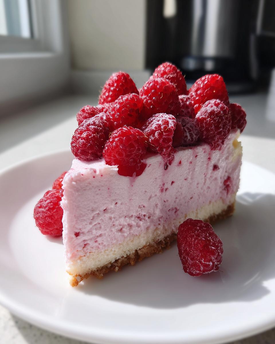 Luxurious Pink Velvet Raspberry Cheesecake - detail 3