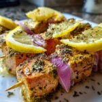 Mediterranean Salmon Skewers