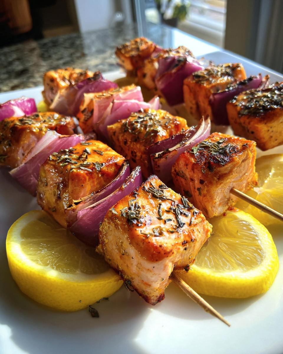 Mediterranean Salmon Skewers - detail 2