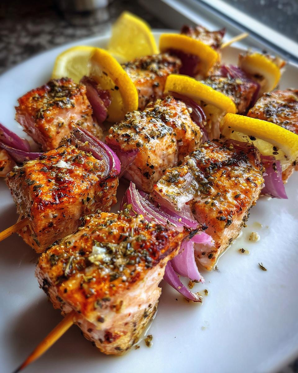 Mediterranean Salmon Skewers - detail 3