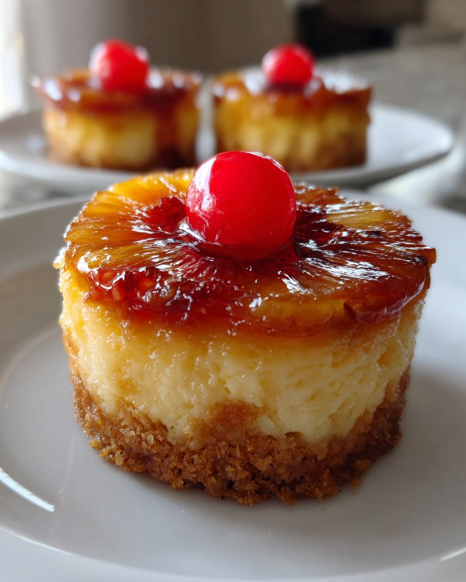 Mini Pineapple Upside-Down Cheesecakes - detail 2