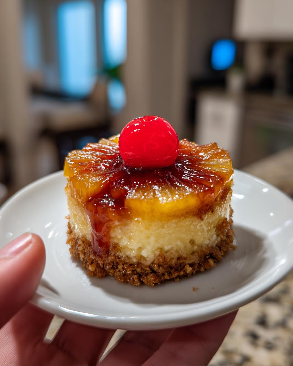 Mini Pineapple Upside-Down Cheesecakes - detail 3