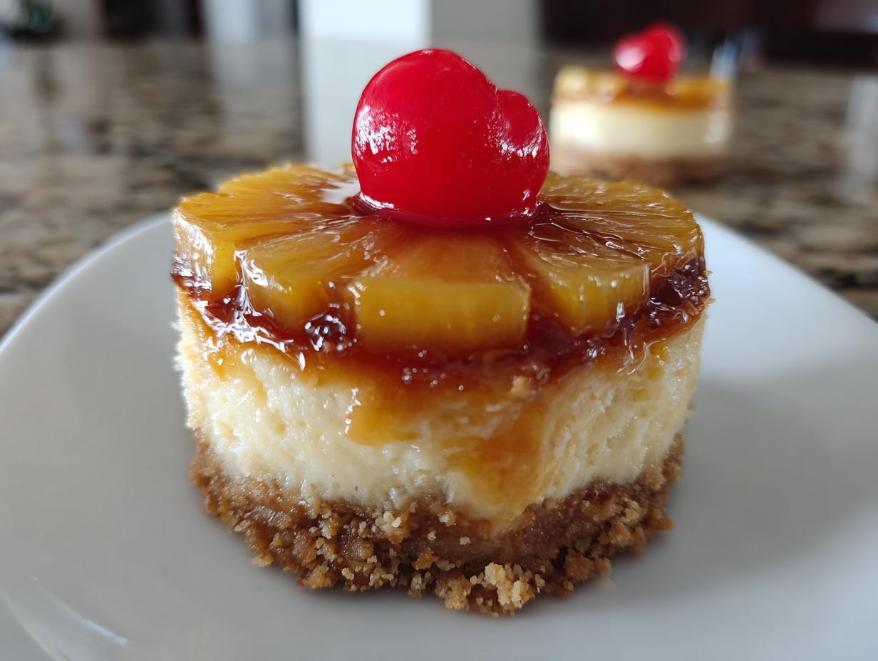 Irresistible Mini Pineapple Upside-Down Cheesecakes Recipe