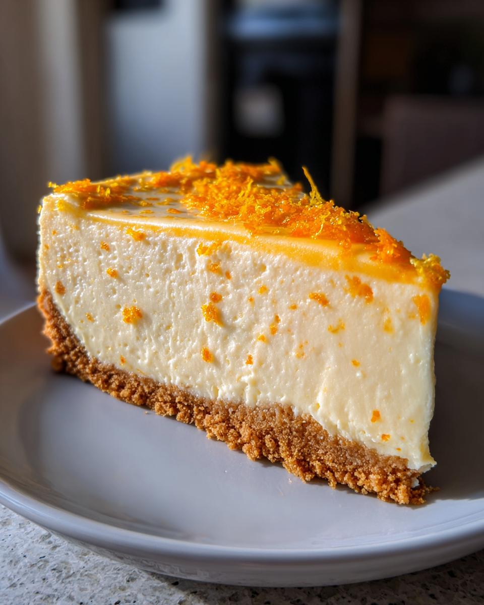No-Bake Orange Creamsicle Cheesecake - detail 1