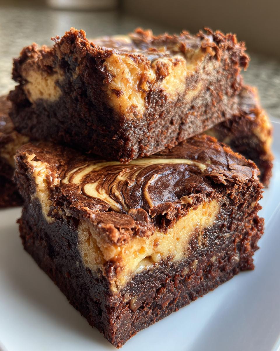 Peanut Butter Cheesecake Brownies - detail 3