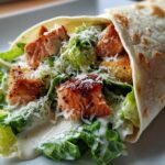 Salmon Caesar Salad Wraps