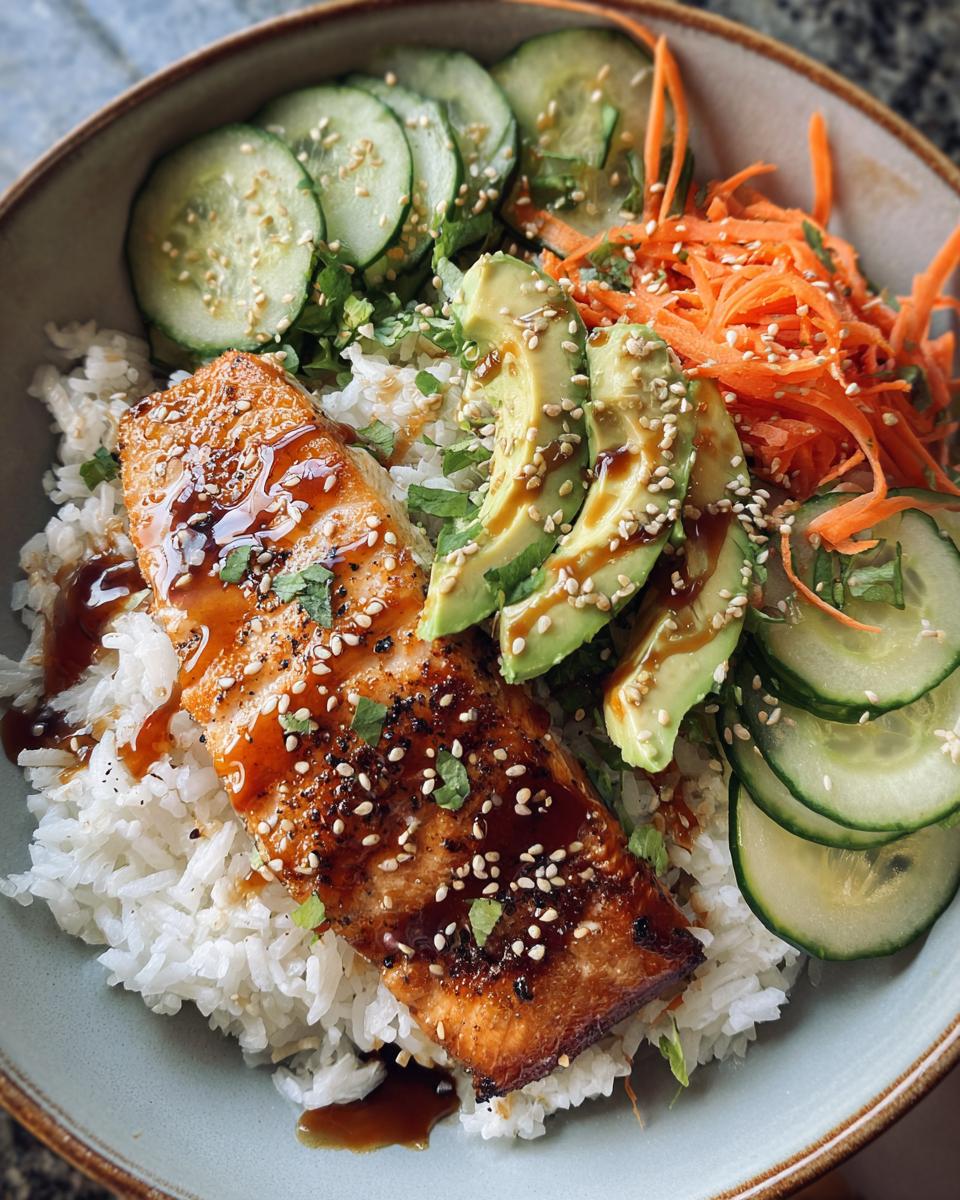 Salmon Rice Bowls - detail 1