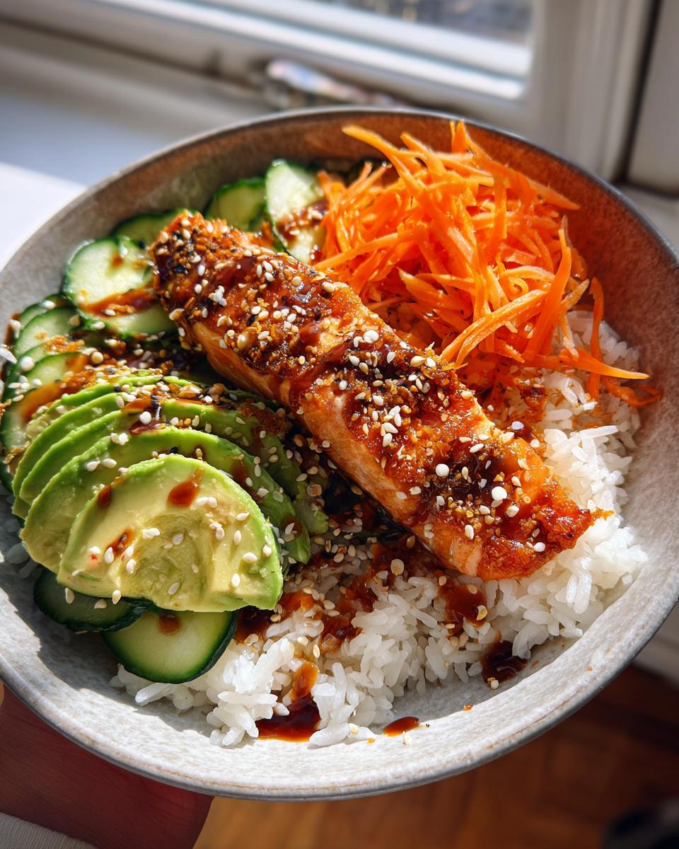 Salmon Rice Bowls - detail 2