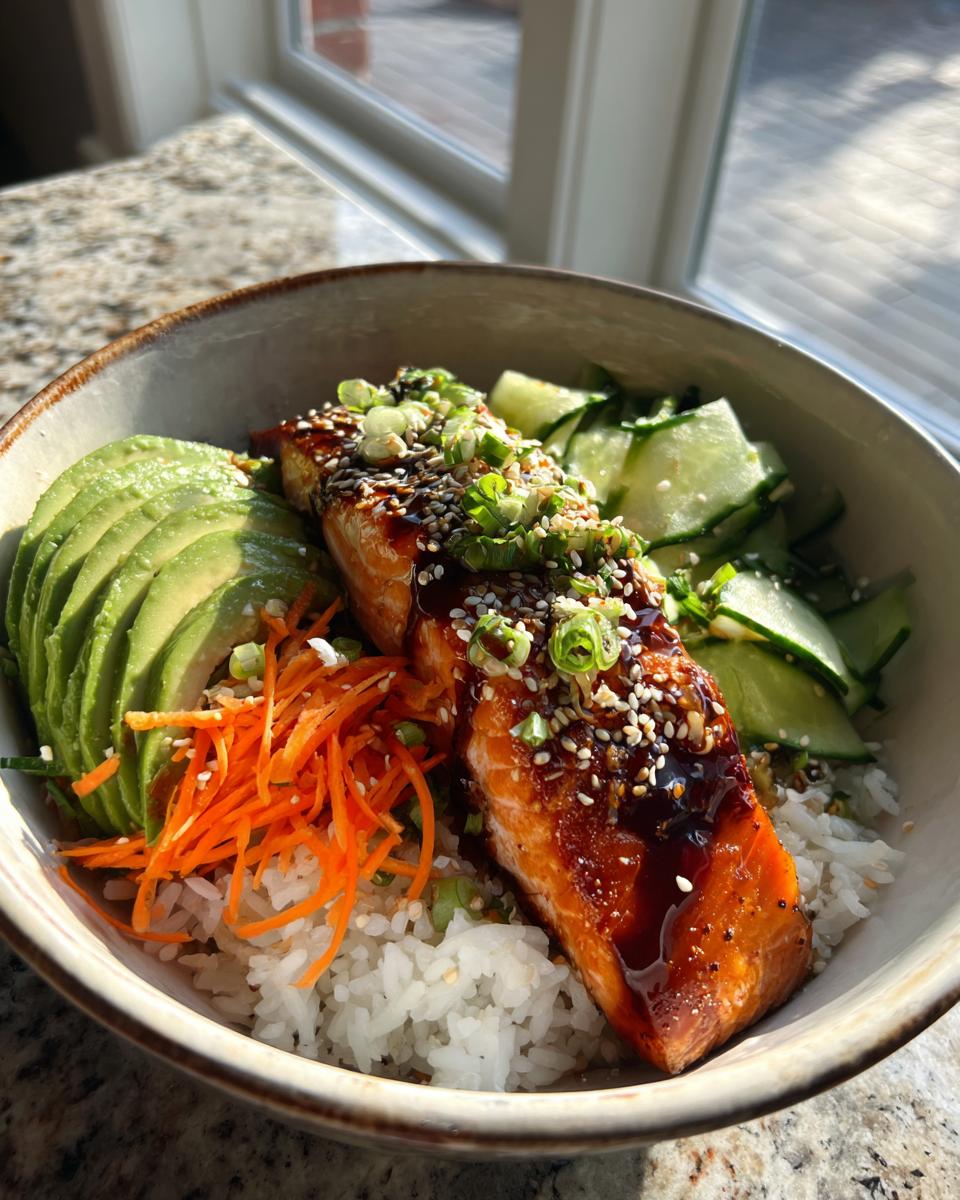 Salmon Rice Bowls - detail 3