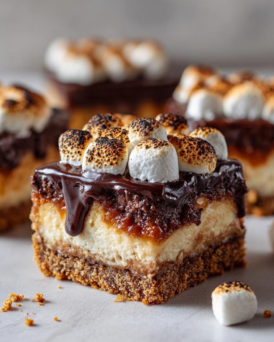 S’mores Cheesecake Bars - detail 1
