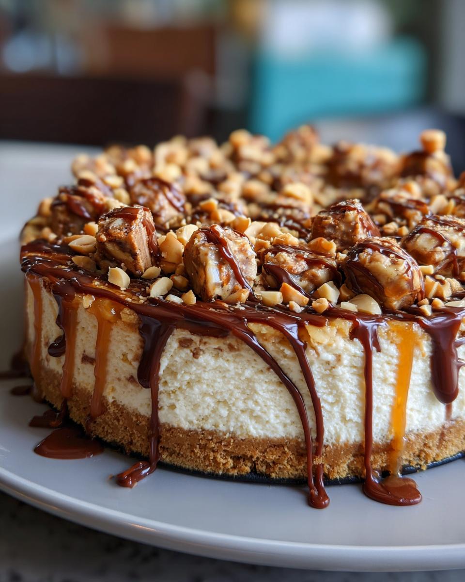Snickers Cheesecake Pie - detail 1