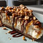 Snickers Cheesecake Pie
