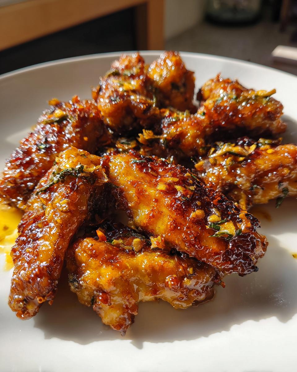 Sticky lemongrass chilli Air Fryer chicken wings - detail 2
